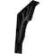Ekena Millwork Damon Wrought Iron Bracket, (Triple center brace), Powder Coated Black 2"W x 7 1/2"D x 10"H BKTM02X07X10TDA - alternate 1